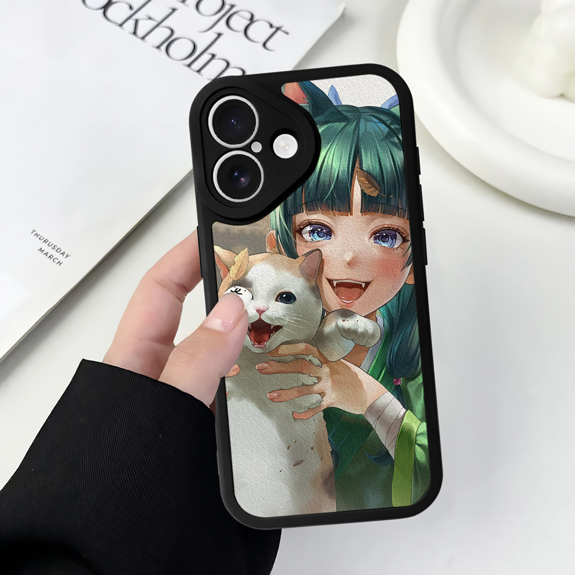 薬屋のひとりごと The Apothecary Diaries 【iPhone 16シリーズ対応】シリコンスマホケース（レザー調） 材質：シリコン